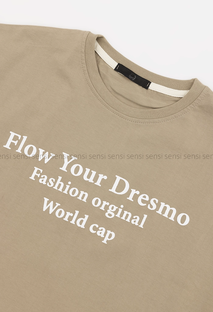 کراپ باکسی آستین دوبل flowکد1005440